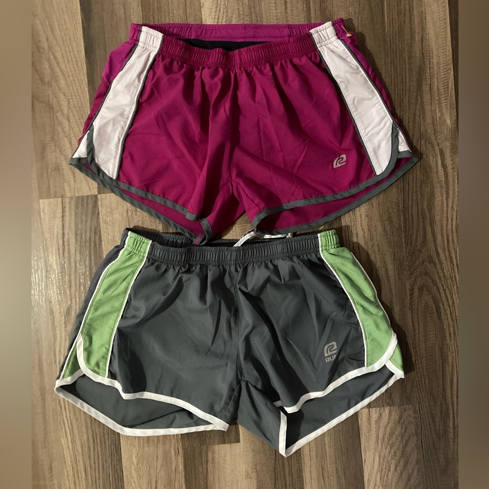 ROADRUNNER Velocity Drawstring Athletic Workout Shorts Womens M two pieces